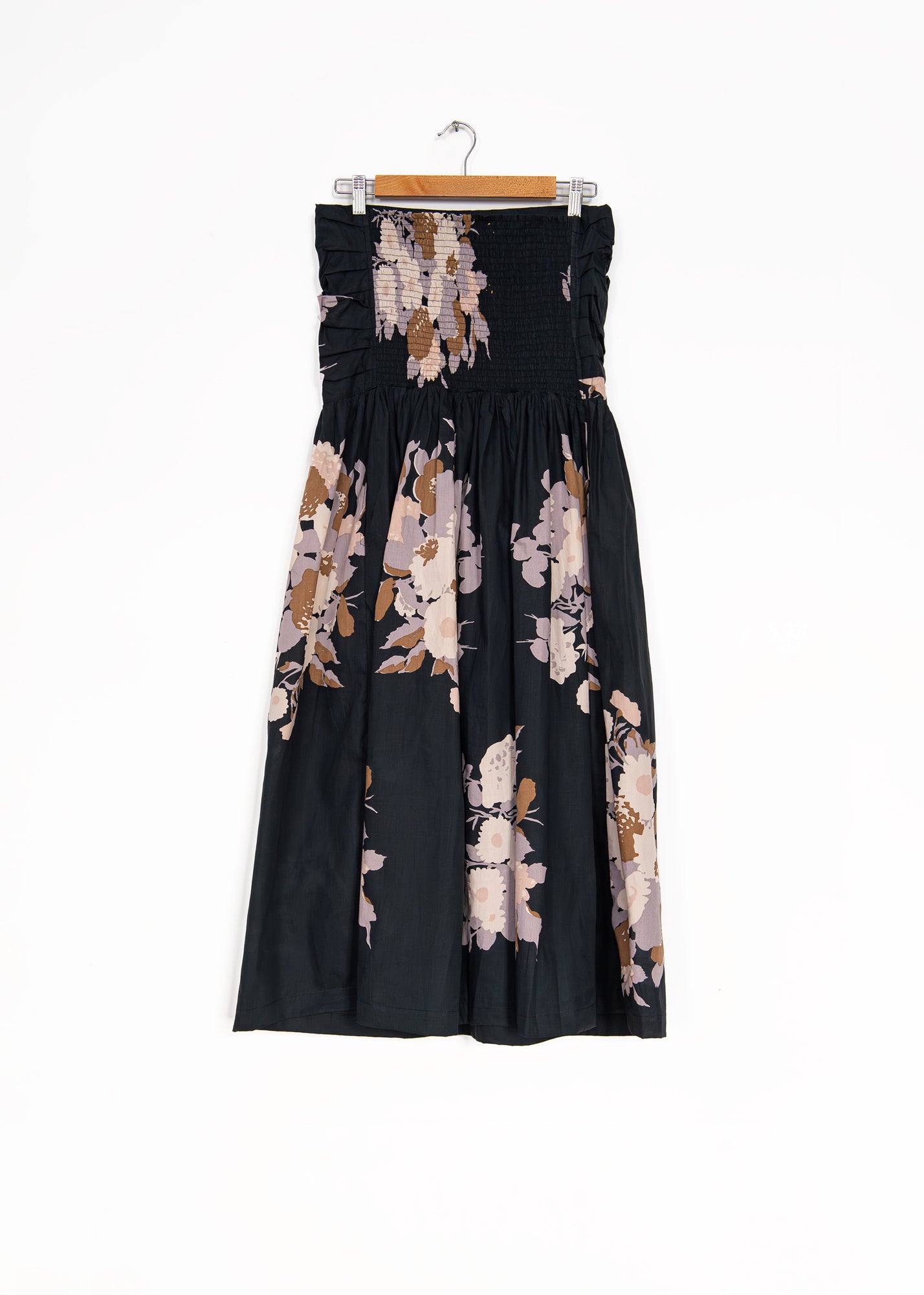 St Tropez Frock Dress with Big Flower in Black Base, from Yvonne S